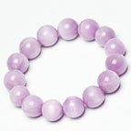 Natural Lavender Kunzite Cat Eye Crystal Bracelet