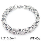 Byzantine Twist Titanium Steel Bracelet